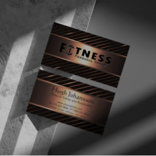 Logotyp för personlig tränare med fet text-miniaty visitkort