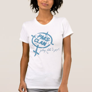 Logotyp för PMS-Skjortablått T-shirt