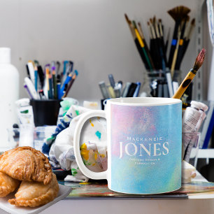 Logotyp för privat varumärke - modern Pastel Färg Kaffemugg