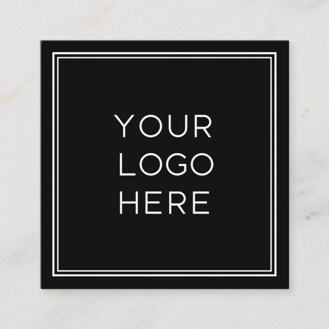 Logotyp för Professionell Anpassningsbar| Enkel oc Fyrkantigt Visitkort (Framsida)