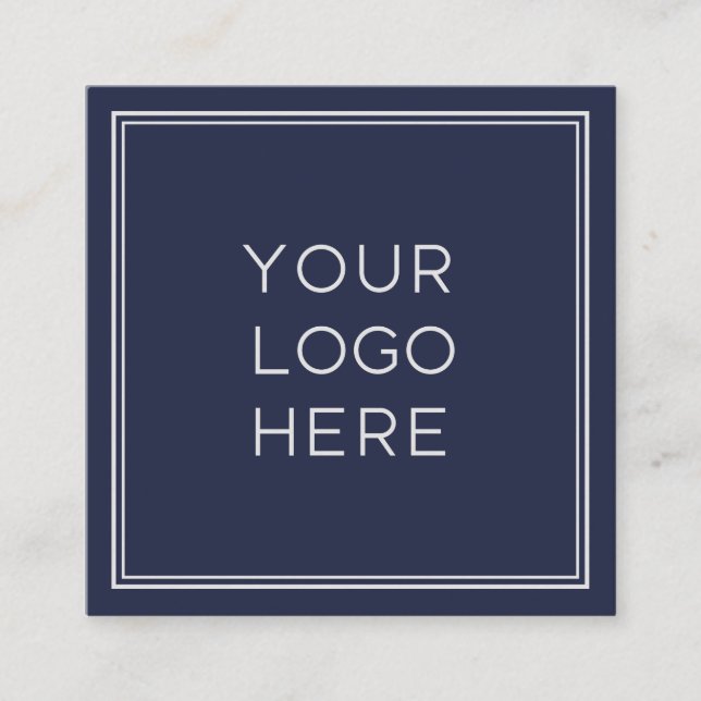 Logotyp för Professionell Anpassningsbar| Enkel oc Fyrkantigt Visitkort (Framsida)