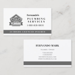 Logotyp för professionell VVS-tjänstefirma Visitkort