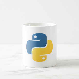 logotyp för python-programplanering kaffemugg