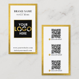 Logotyp för QR-kod för skannerbar digital kontakt Visitkort