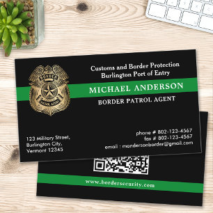 Logotyp för QR-koden för den federala polisakademi Visitkort