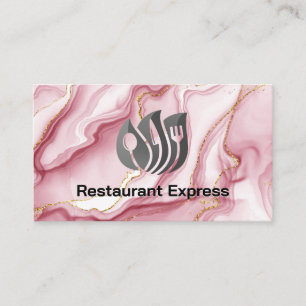 Logotyp för Restaurang Dinnerware Cateringens hä Visitkort