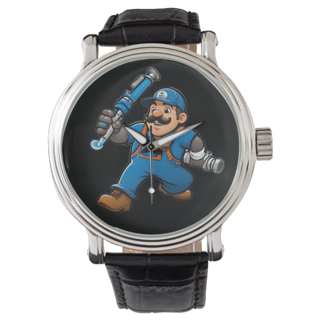 logotyp för rörmokertjänster armbandsur (Framsida)