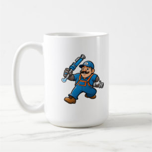logotyp för rörmokertjänster kaffemugg