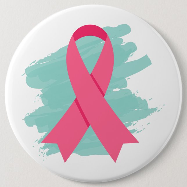 Logotyp för rosa band för bröstcancermedvetenhet knapp (Framsida)