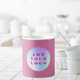 logotyp för rosa kaffemugg