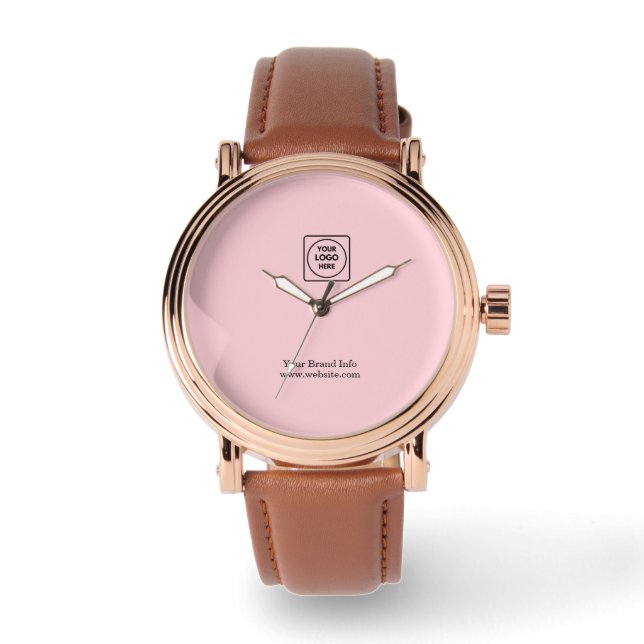 Logotyp för  Rosa | Modern Professionell-märkning Armbandsur (Framsida)