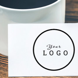 Logotyp för Runda och Professionell Business Anpas Självfärgande Stämpel