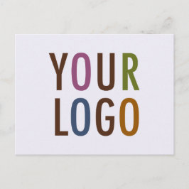 Logotyp för säljfrämjande Anpassningsbar för föret Vykort