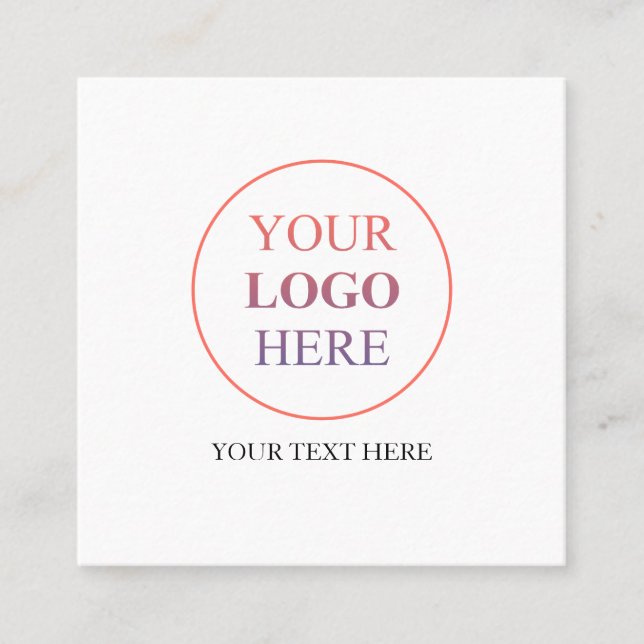 Logotyp för säljfrämjande anpassningsbar - ingen m (Framsida)