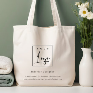Logotyp för säljfrämjande åtgärder för företag med tygkasse