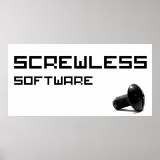 Logotyp för SherdLess Software Poster