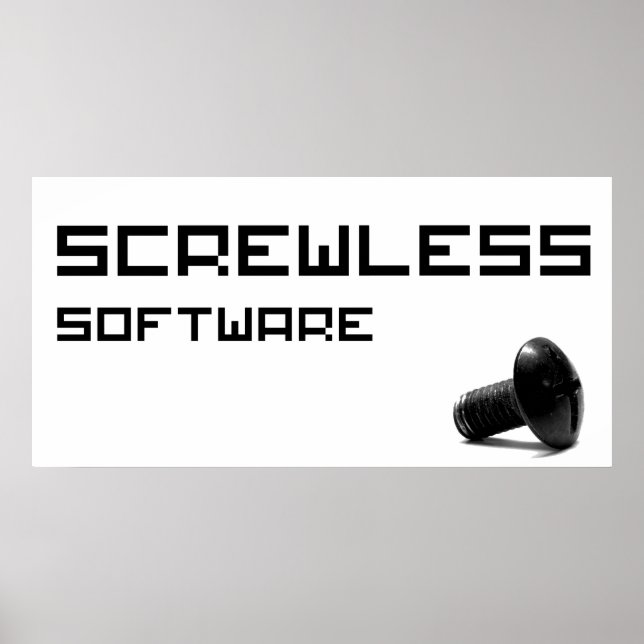 Logotyp för SherdLess Software Poster (Framsidan)