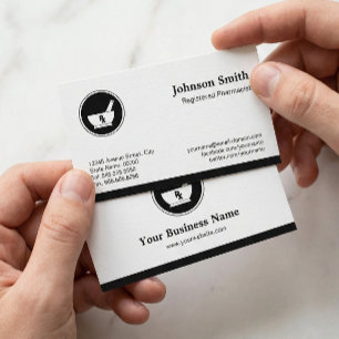 Logotyp för sjukvårdsapotek - Elegant för Professi Visitkort