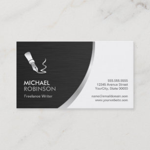 Logotyp för skrivarpenna - Modern Professionell Si Visitkort