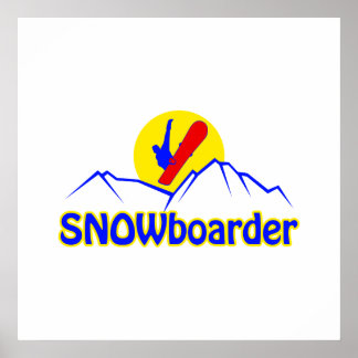 Logotyp för SNOWboarder Poster