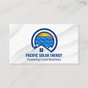 Logotyp för solenergi i hemmet visitkort