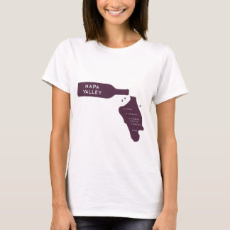 Logotyp för spill för flaska för Napa Valley Tee