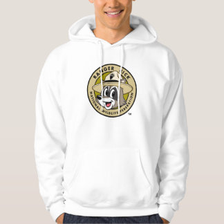 Logotyp för stack för skogsvaktare för sweatshirt med luva
