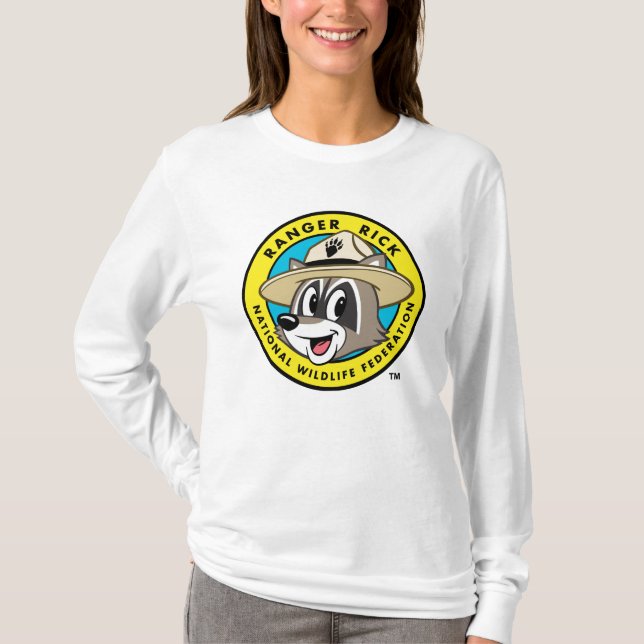 Logotyp för stack för skogsvaktare för tee shirt (Framsida)
