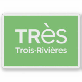 Logotyp för staden Trois-Rivières, Quebec, Kanada Klistermärken
