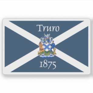 Logotyp för staden Truro, Nova Scotia, Kanada Klistermärken