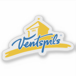 Logotyp för staden Ventspils, Lettland Klistermärken
