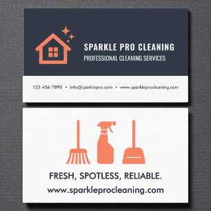 Logotyp för Städning Professioneller i Modern Hous Visitkort