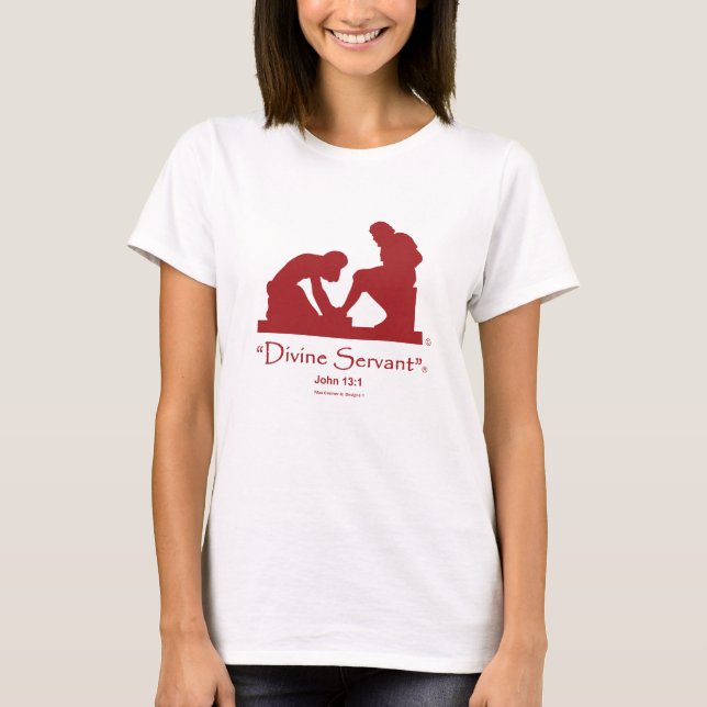 Logotyp för T-tröja "för gudomlig tjänare" Tee (Framsida)