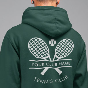 Logotyp för Tennis Klubb Coach Namn Team Hoodie