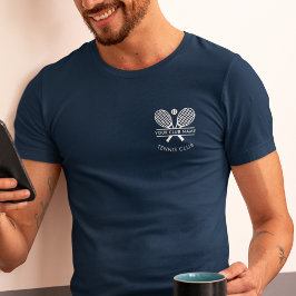 Logotyp för Tennis Klubb Coach Namn Team  T Shirt