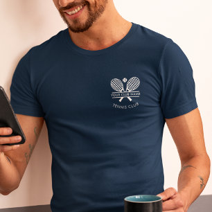 Logotyp för Tennis Klubb Coach Namn Team T Shirt