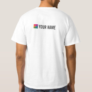Logotyp för textföretag i namn här Manar arbetsvär T Shirt