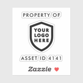 Logotyp för tillgångs-ID | Egendom i företaget Bus Klistermärken