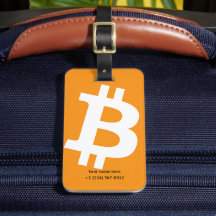 Logotyp för trendig Personlig Bitcoin Orange