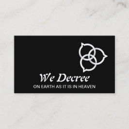 Logotyp för trinity Tal Bubble (vit) Visitkort