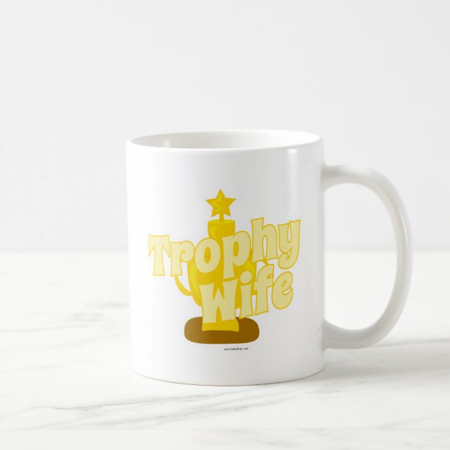 Logotyp för Trophy Wife Roligt Wining Kaffemugg (Höger)