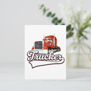 Logotyp för Trucker-vintage Helg Vykort