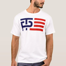 Logotyp för trumfencentmyntkampanj t-shirt
