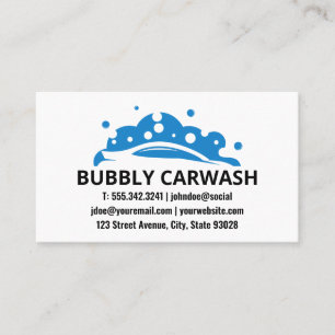 Logotyp för Tvättande av soap Bubbles Visitkort