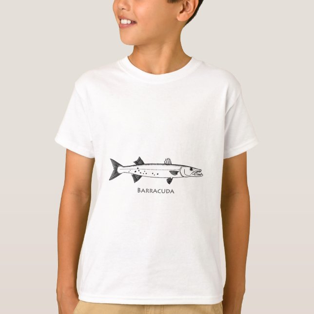 Logotyp för underbar Barracuda T-shirt (Framsida)
