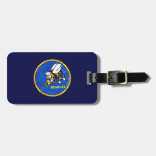 Logotyp för US-marinSeabees Bagagebricka