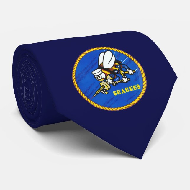Logotyp för US-marinSeabees Slips (Rullad)