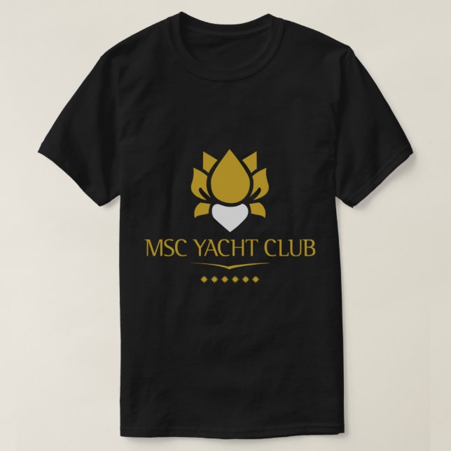 LOGOTYP för utformning av MSC Yacht-Klubb T Shirt (Design framsida)