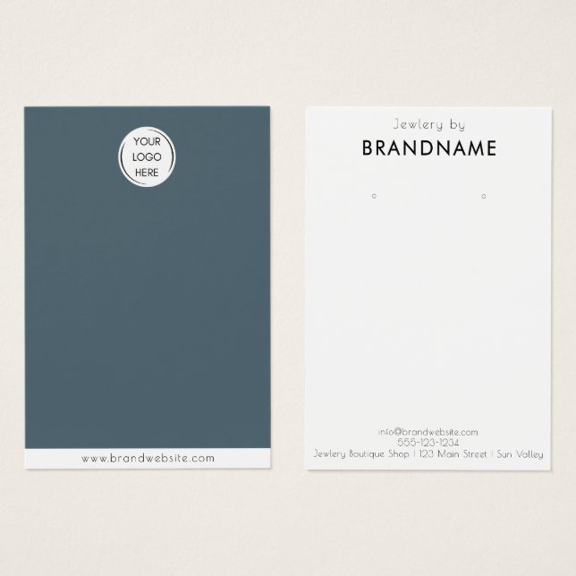 Logotyp för varumärkesAnpassningsbar som öronmärke Visitkort (Framsida & baksida)