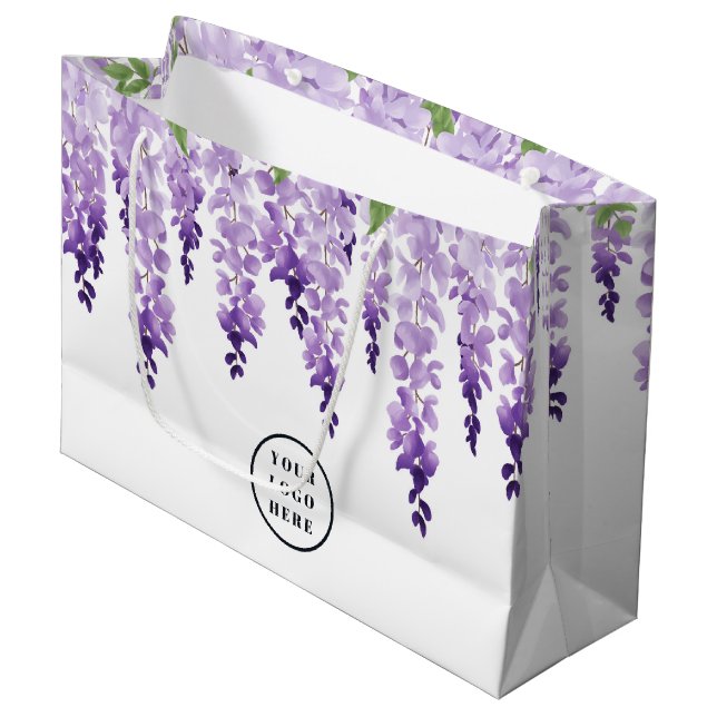 Logotyp för vattenfärgen Wisteria Personlig | Före (Framsidan Vinklad)